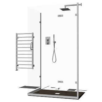 Modern Shower 3d model