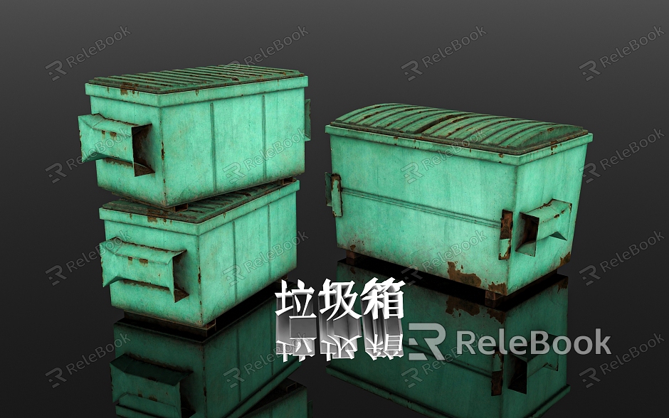 Abandoned Boxes Transport Boxes Transfer Boxes Turnover Boxes Roads Urban Resource Recycling Ornaments Decorative Accessories Beauty Display Props Game Scenes model