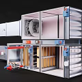 Industrial Equipment With Modular Panels Control Units And Internal Component Systems
