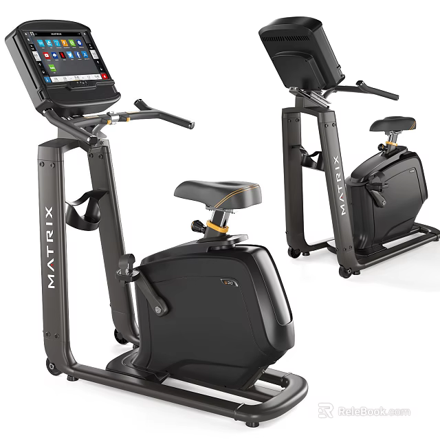 MATRIX Stationary Exercise Bikes With Modern Design LCD Screen Comfortable Seat And Handlebars 3d model 