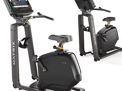 MATRIX Stationary Exercise Bikes With Modern Design LCD Screen Comfortable Seat And Handlebars 3d model