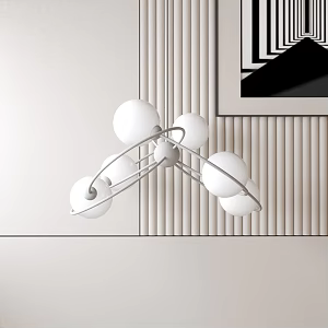 Modern chandelier 3d model