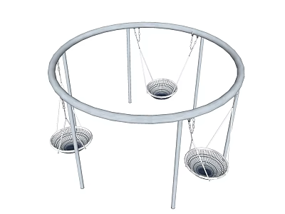 Modern swing children's activity equipment 3d model