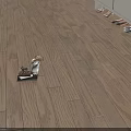 Light Wood Tone Hardwood Floors With Natural Grain And Small Decorative Items