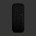High Quality Car Wheel With Black Tire And Silver Spoke Rim Central Hub Design