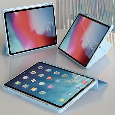 Tablet electricity supplier background map 3d model