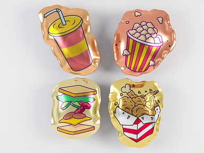 Modern Balloon Home Decoration Balloon Beauty Chen Pendant 3d model