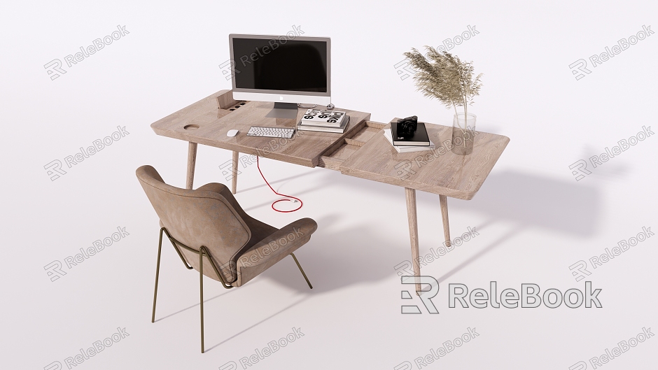 Modern Desk Chair Writing Desk model