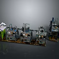 Industrial Automated Production Line With Multiple Mechanical Units And Control Systems