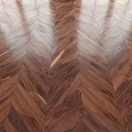 Herringbone Pattern Wooden Floor Made Of Natural Hardwood With Classic Look