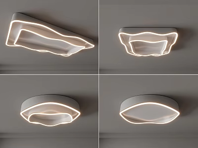 Modern Ceiling Lights With Various Unique Shapes 3d model