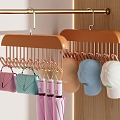 Clothes Hanger Wardrobe Umbrella Hat Bag 3d model