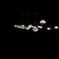 Elegant Nowodvorski Lighting Chandeliers With Metal Frame And Glass Shades Design