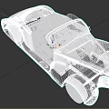 White Classic Convertible Car With Red Interior And Sleek Vintage Body Design