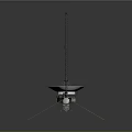 Deep Space Probe With Parabolic Antenna Long Arm Support Structures And Instruments 3d model