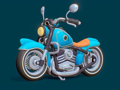 Modern Motorcycle Science Fiction Motorcycle model