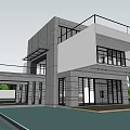 Modern Detached Villa With Waterfront View Large Windows Terrace And Natural Surroundings Design
