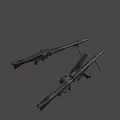 German medium machine gun 3d model