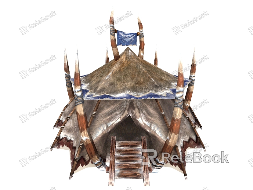 European Tent Ancient Architecture model