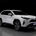 Sleek White SUV with Modern Exterior Design and Reflective Floor