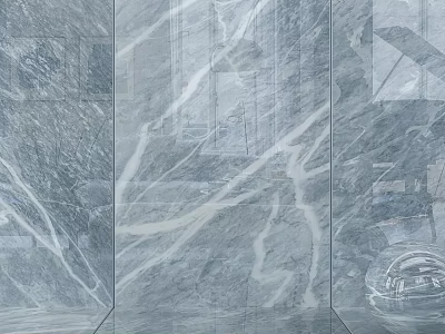 Modern Marble Textured Component With Natural Vein Patterns And Sleek Surface Design 3d model