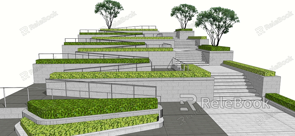 Modern Steps Step Landscape Accessible Access model