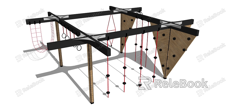 Modern play equipment children's activity field model