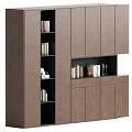 Middle Style Bookcase 3d model