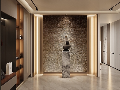 Light Luxury Entrance 3d model