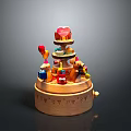 Colorful Multi Layered Dessert Tower Featuring Assorted Cakes Fresh Fruits And Festive Decorations