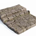 Mossy Stone And Wood Steps Creating Natural Outdoor Garden Path Design