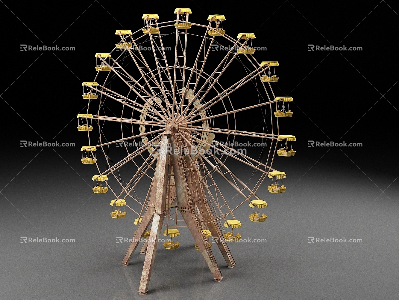 Ferris wheel rides 3d model