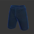 Gray Mesh Texture Casual Shorts With Comfortable Fit And Modern Design 3d model