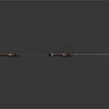 Dual Mechanical Tools With Long Rods And Red Black Components For Industrial Use