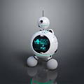 Robot Assistant Small Robot Butler Robot Butler Figure Game Figure 3d model