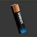 Duracell Orange And Blue Cylindrical Battery As Essential Hardware Tool With Reliable Performance 3d model