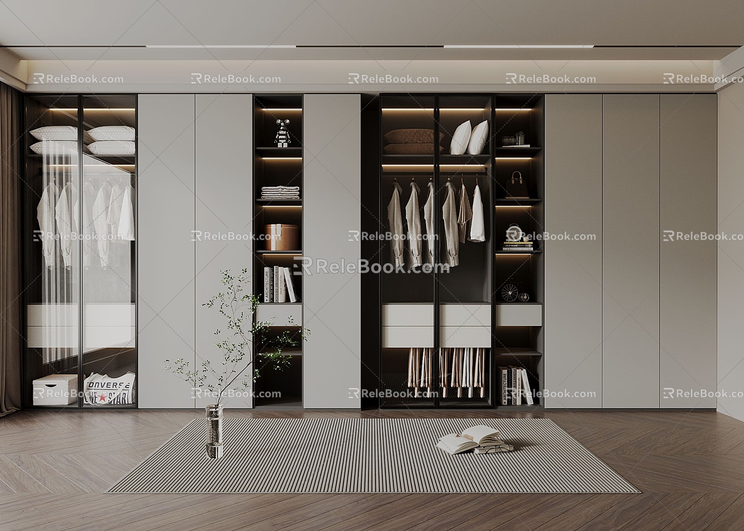 Modern Italian Light Luxury Wardrobe Ornaments 3d model