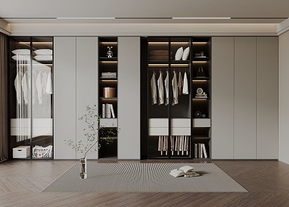 Modern Italian Light Luxury Wardrobe Ornaments 3d model