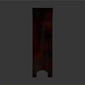 Dark Wooden Bookcase Furniture with Multiple Shelves and Classic Design