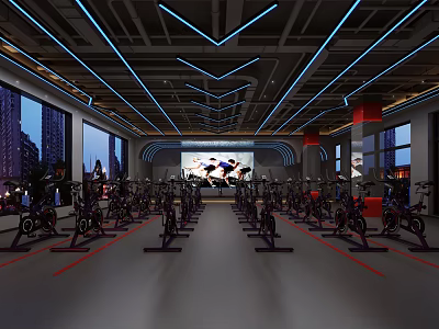 Modern Gym Gym Space 3d model