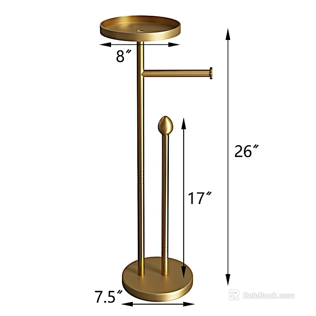 Sturdy Hardware Tool Stand With 8 Inch 17 Inch 26 Inch Dimensions 3d model 