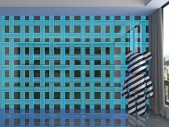 Modern punching plate 3d model