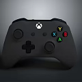 Black Xbox Game Controller With Colored Y X B A Buttons And Ergonomic Design 3d model