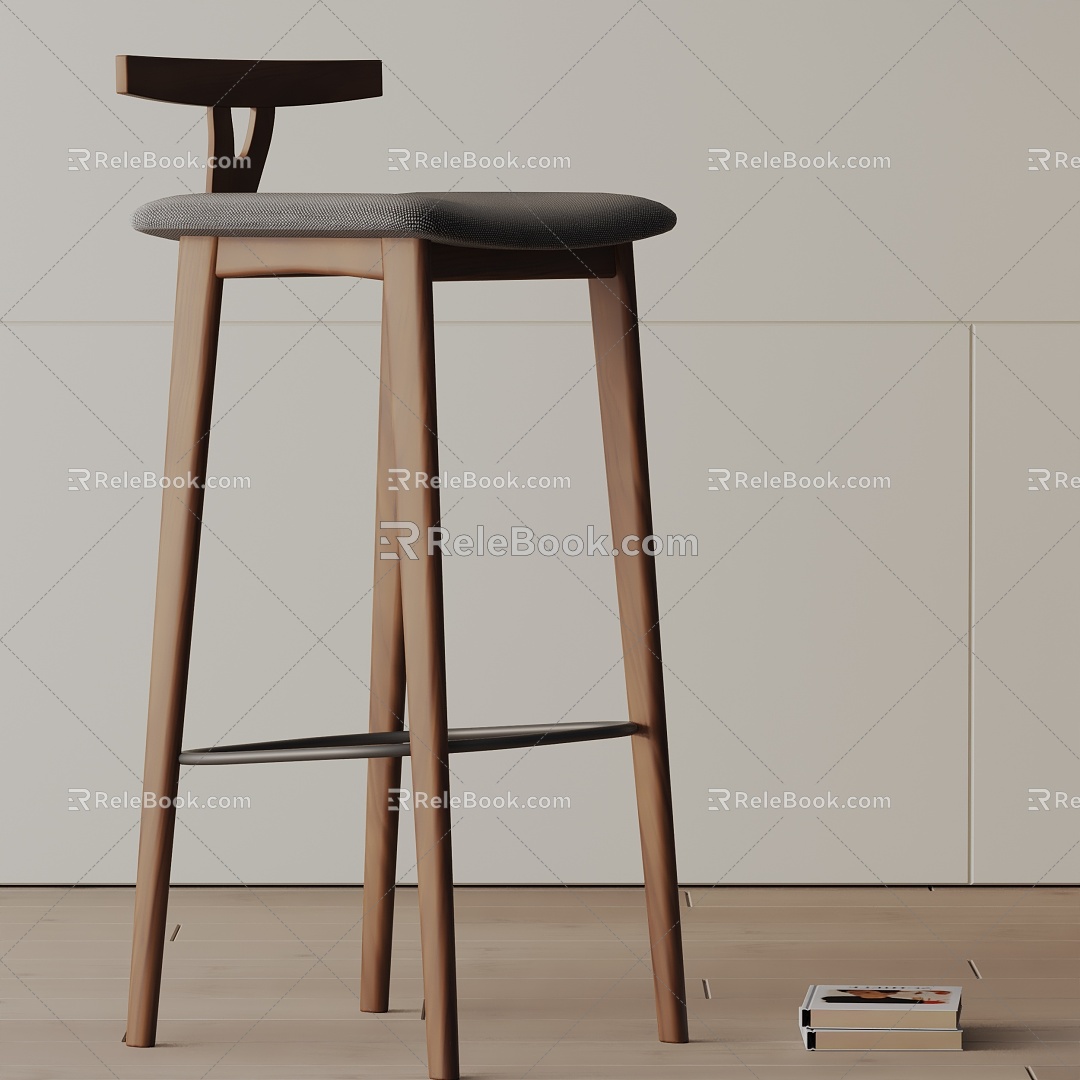 Modern Bar Chair 3d model