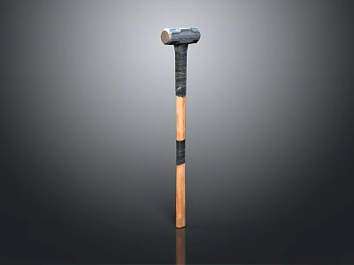 Hammer Warhammer Cartoon Hammer Magic Hammer Thor's Hammer Ancient Weapons Cold Weapons Medieval Items 3d model
