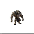 Muscular Dog Human Hybrid Character With Strong Physique Black Loincloth And Clawed Feet