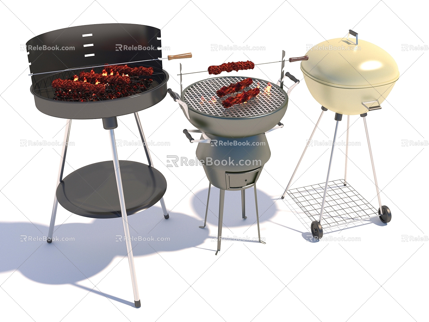 Modern grill 3d model