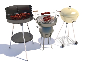 Modern grill 3d model