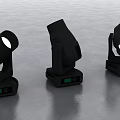 Black Moving Head Decorative Stage Lights With Green Indicator For Events