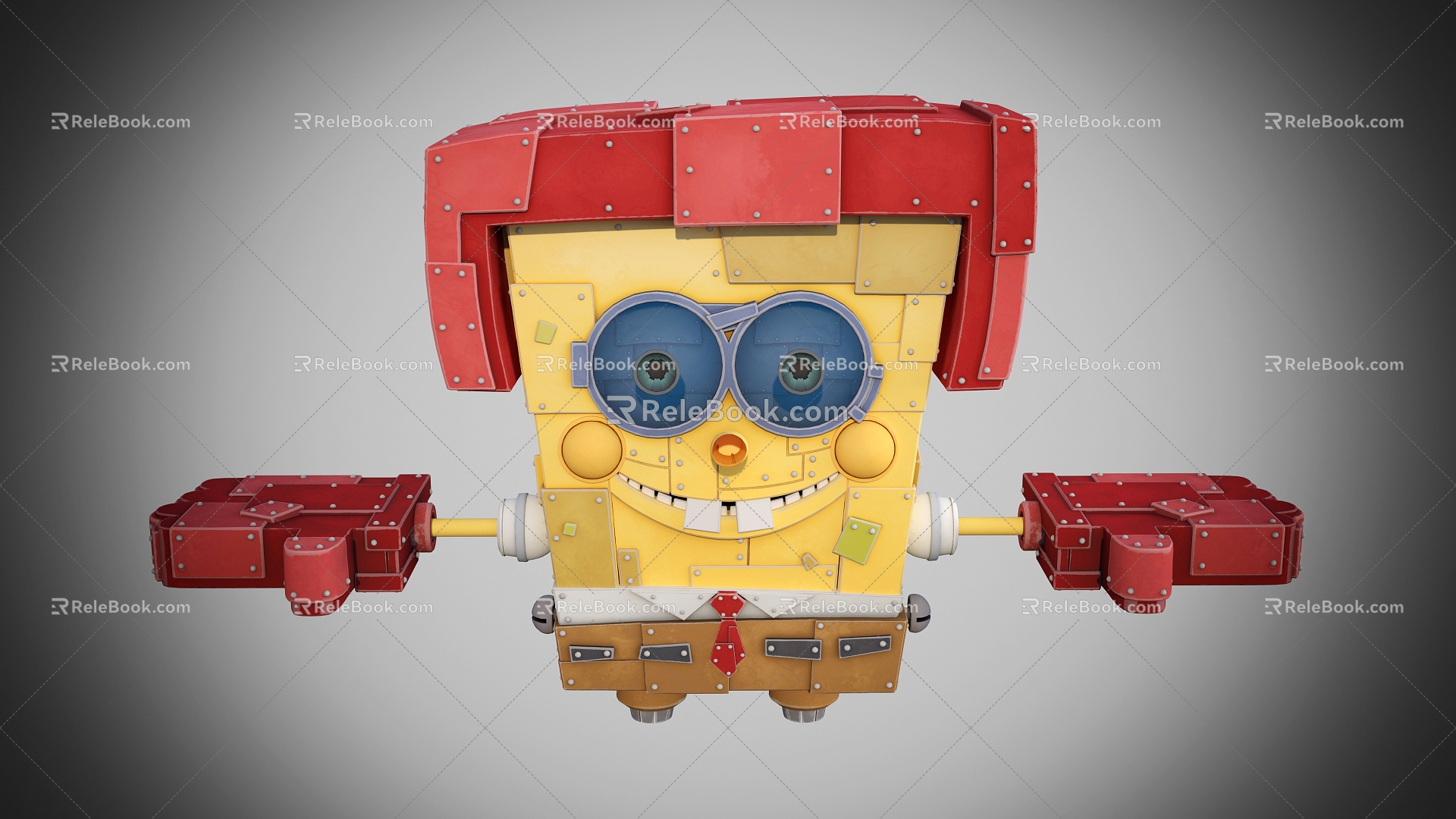 Spongebob robot robot mecha toy robot cyberpunk robot model